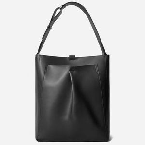 NWT Everlane The Italian Leather Studio Bag Black Purse